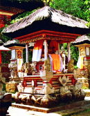 Shrine, Balinese Temple in Mountains, Bali